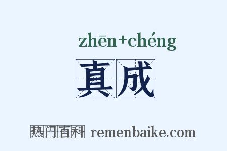 真成是什么意思的图片